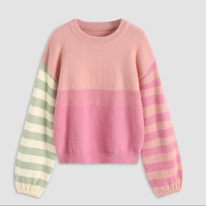 Pink Stripe Sweater